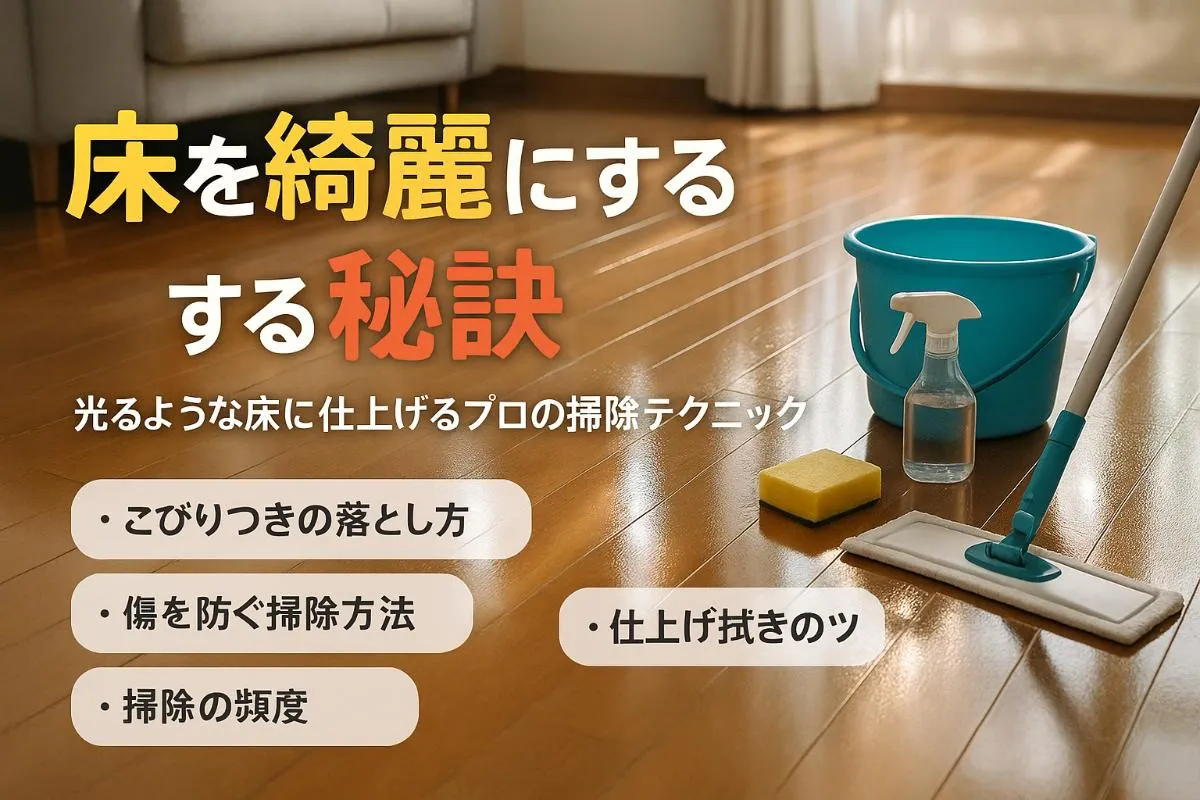 床のハウスクリーニング方法とは！床を綺麗にするための秘訣を紹介