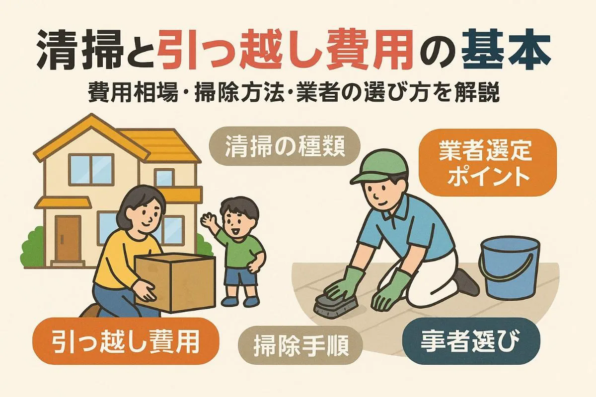 清掃と引っ越しの基礎知識と費用相場を徹底解説！失敗しない掃除方法と業者選びのポイント