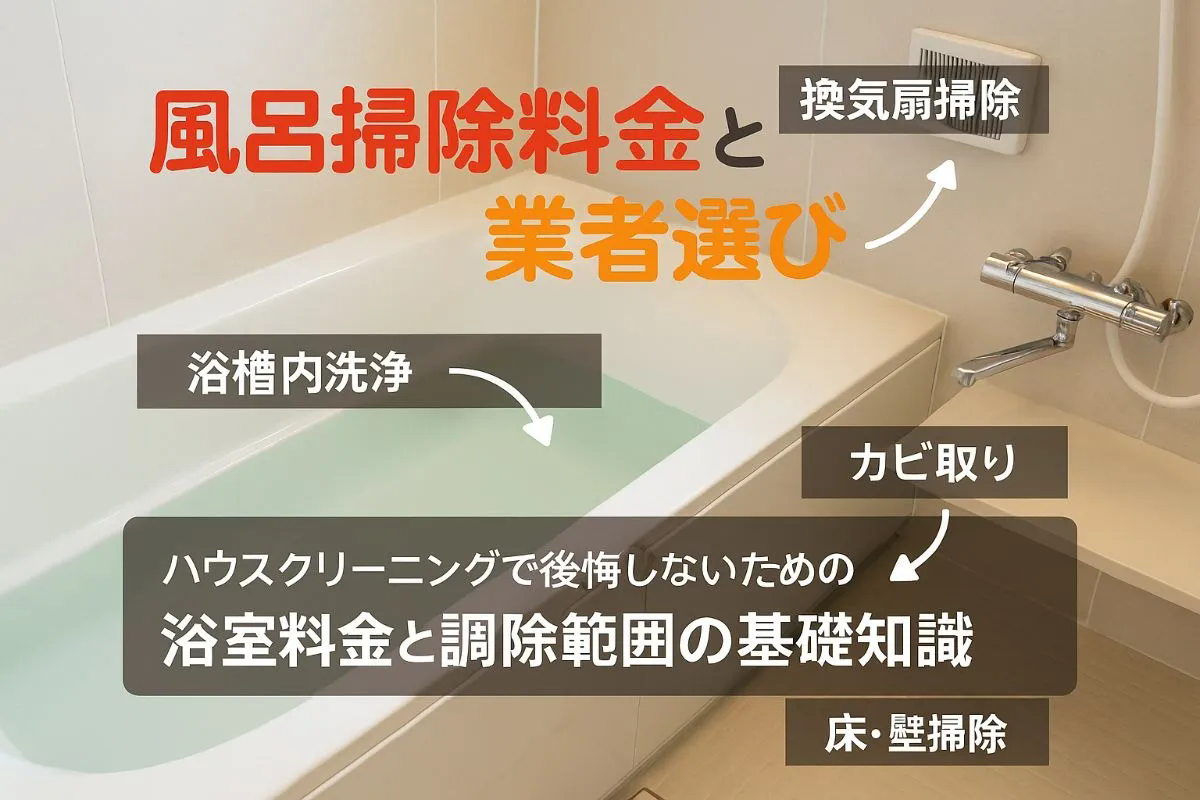 ハウスクリーニングの風呂掃除料金比較やプロの浴室掃除範囲と業者選びガイド