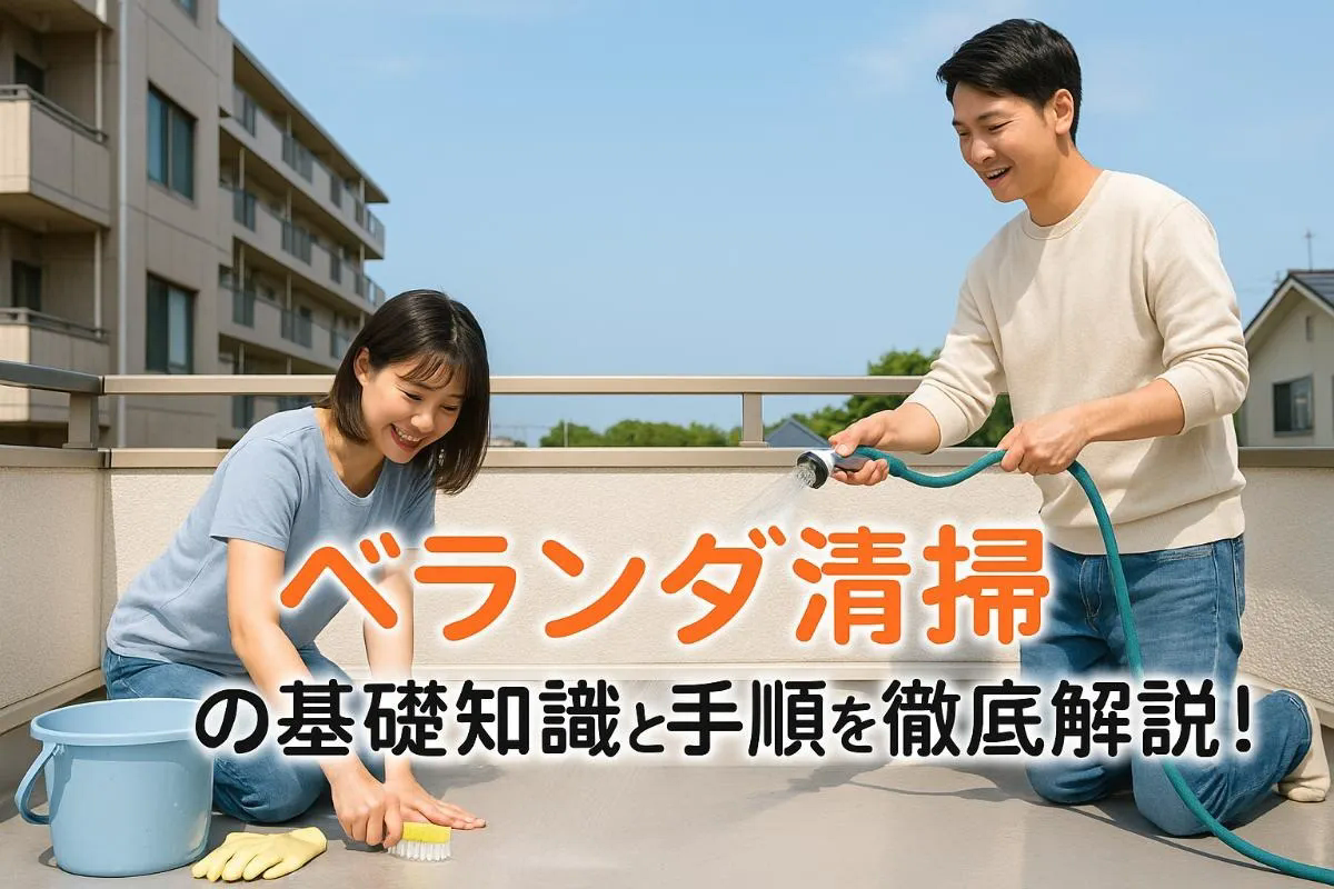 ベランダ清掃の基礎知識と手順を徹底解説！マンションや戸建て別の注意点とおすすめ洗剤・料金相場も紹介