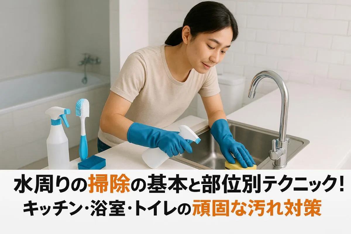 水周りの掃除の基本と部位別テクニック徹底解説｜キッチン・浴室・トイレの頑固な汚れ対策とおすすめグッズ