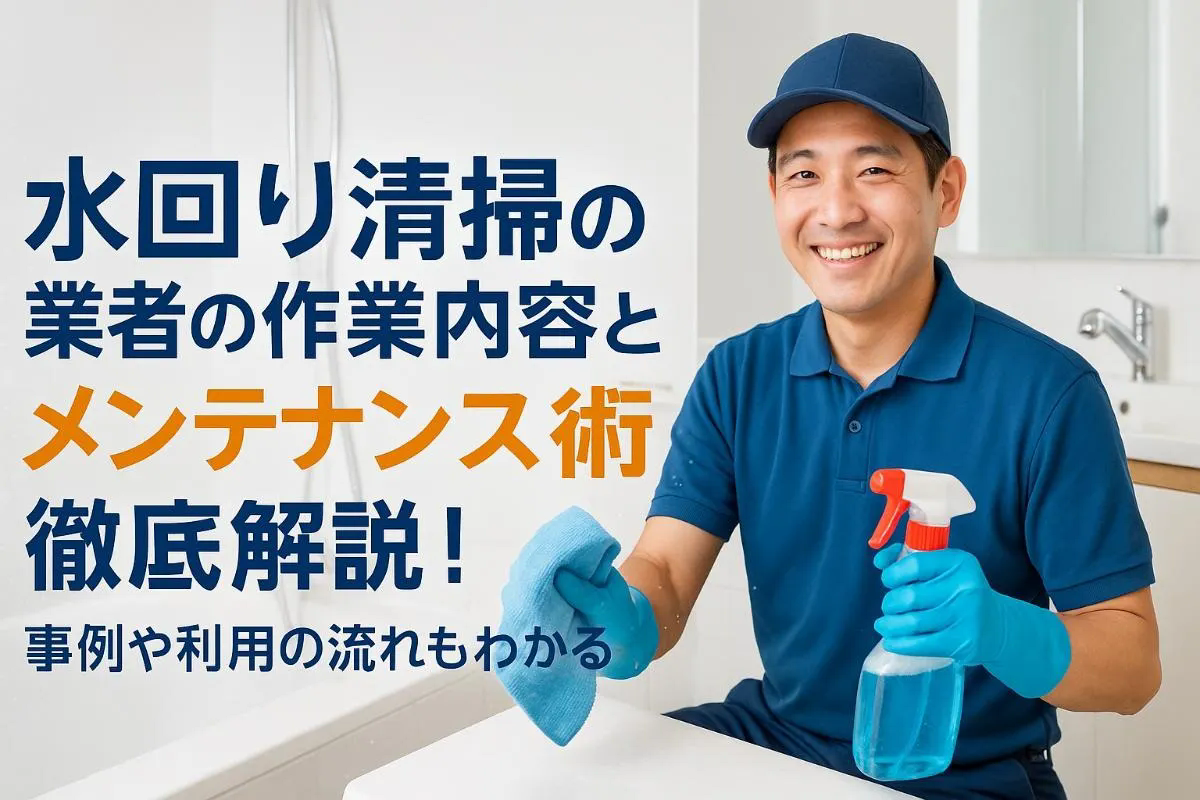 水回り清掃の業者の作業内容とメンテナンス術徹底解説！事例や利用の流れもわかる