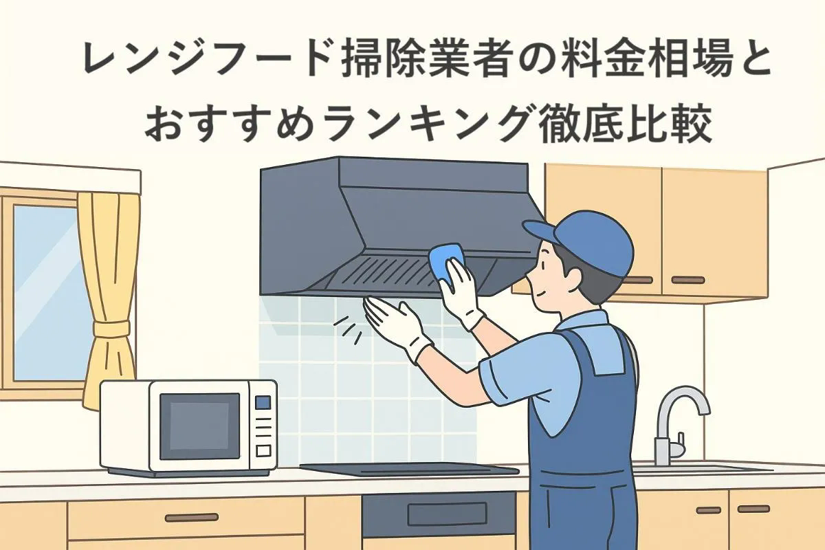 レンジフード掃除業者の料金相場とおすすめランキング徹底比較