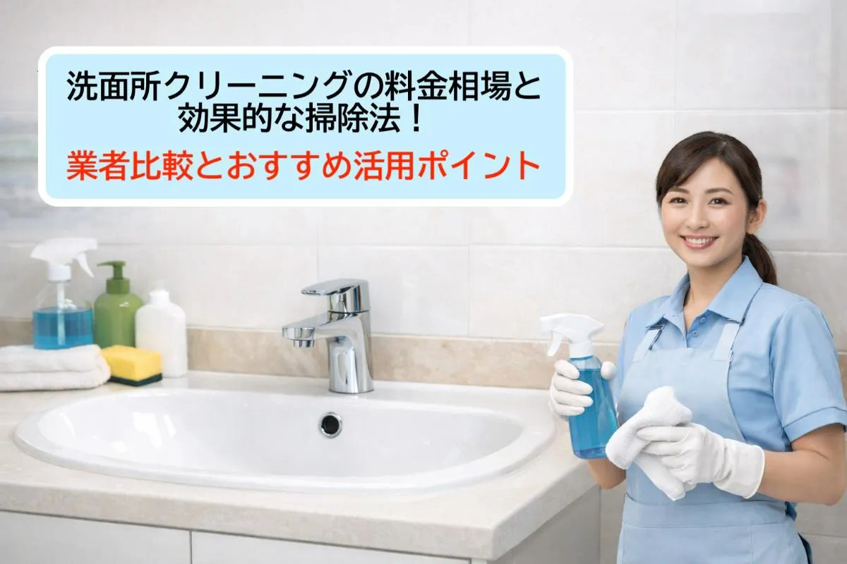 洗面所クリーニングの料金相場と効果的な掃除法！業者比較とおすすめ活用ポイント