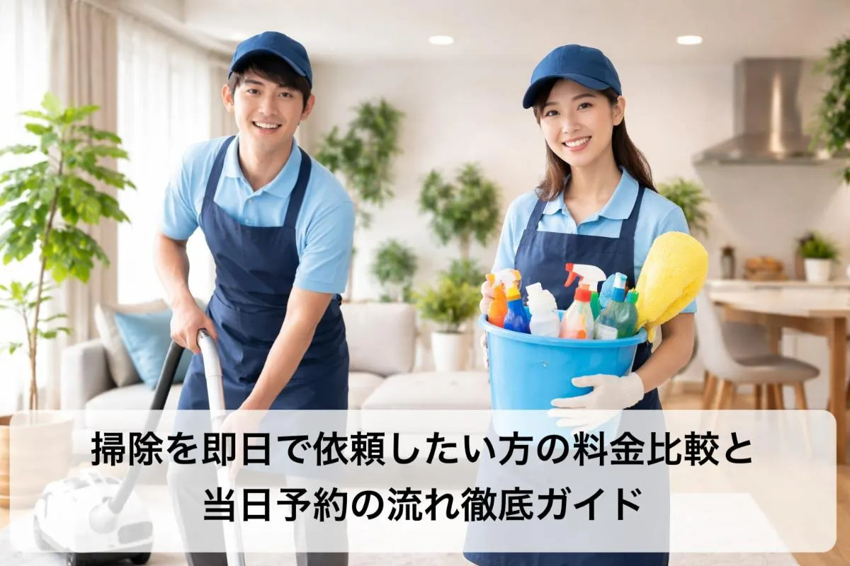 掃除を即日で依頼したい方の料金比較と当日予約の流れ徹底ガイド