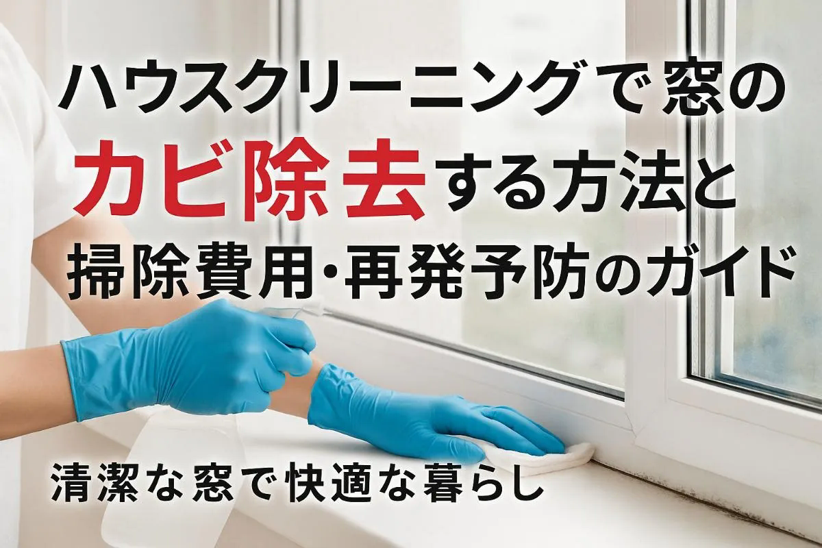 ハウスクリーニングで窓のカビを除去する方法と掃除費用・再発予防のガイド