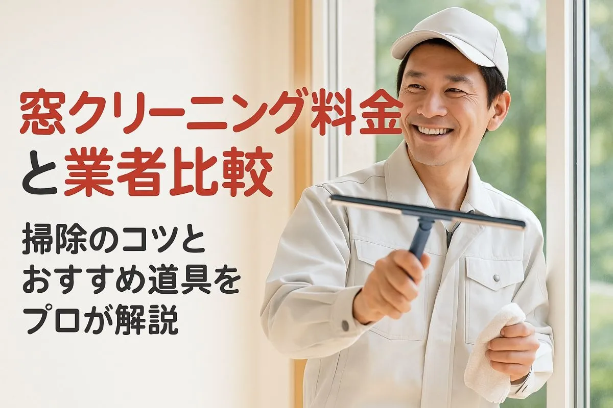 窓クリーニングの料金相場と業者比較ガイド｜プロが教える掃除のコツとおすすめ道具